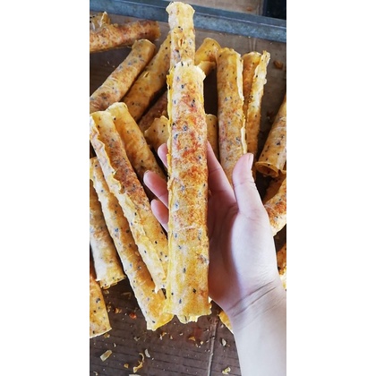 Combo 10 bánh tráng nướng mắm tép cuộn trà bông