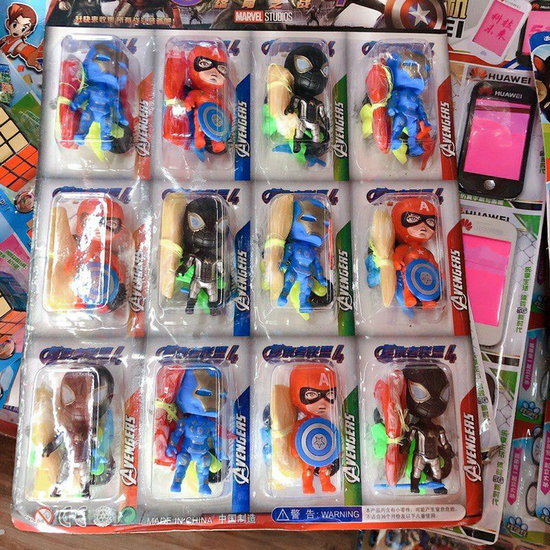 vỉ 12 bộ đồ chơi nhảy dù Avenger ( sỉ đồ trẻ em)
