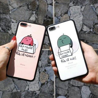 Ốp lPhone - Đậu Đỏ - Đậu Xanh "Cần Người Nuôi - Cần Người Ngoan" For IP5s/6/6s/6+/6s+/7/8/7+/8+/X