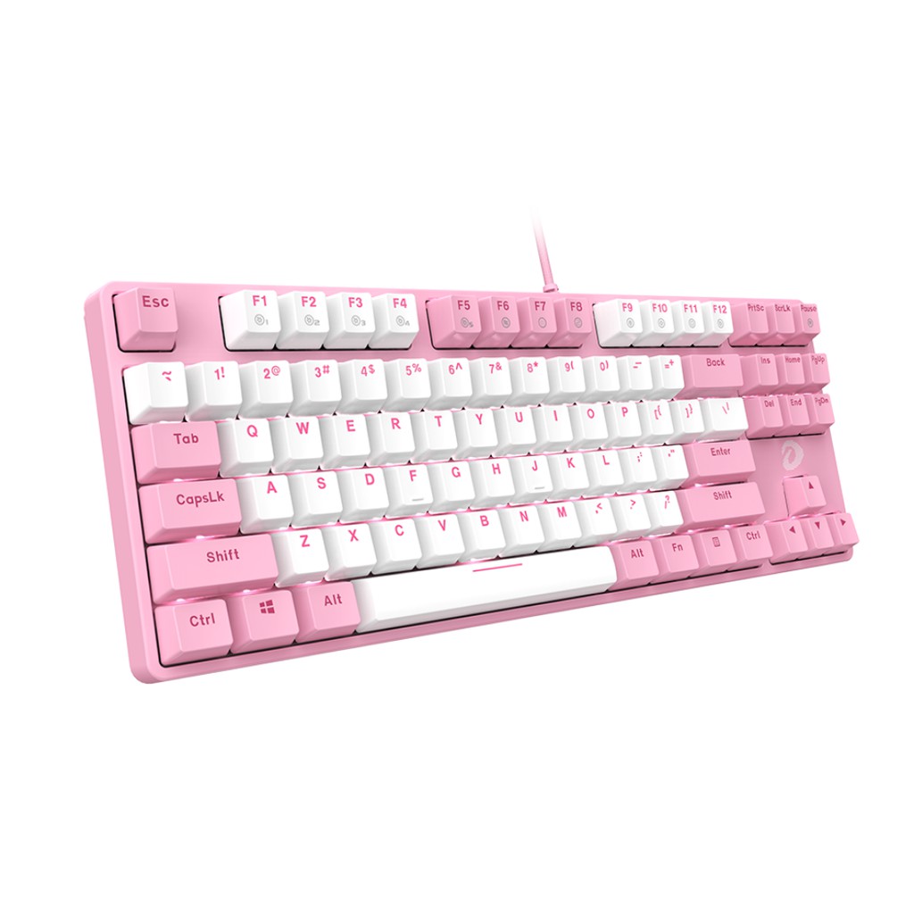 Bàn phím cơ DareU EK87 Multi LED / Pink White switch