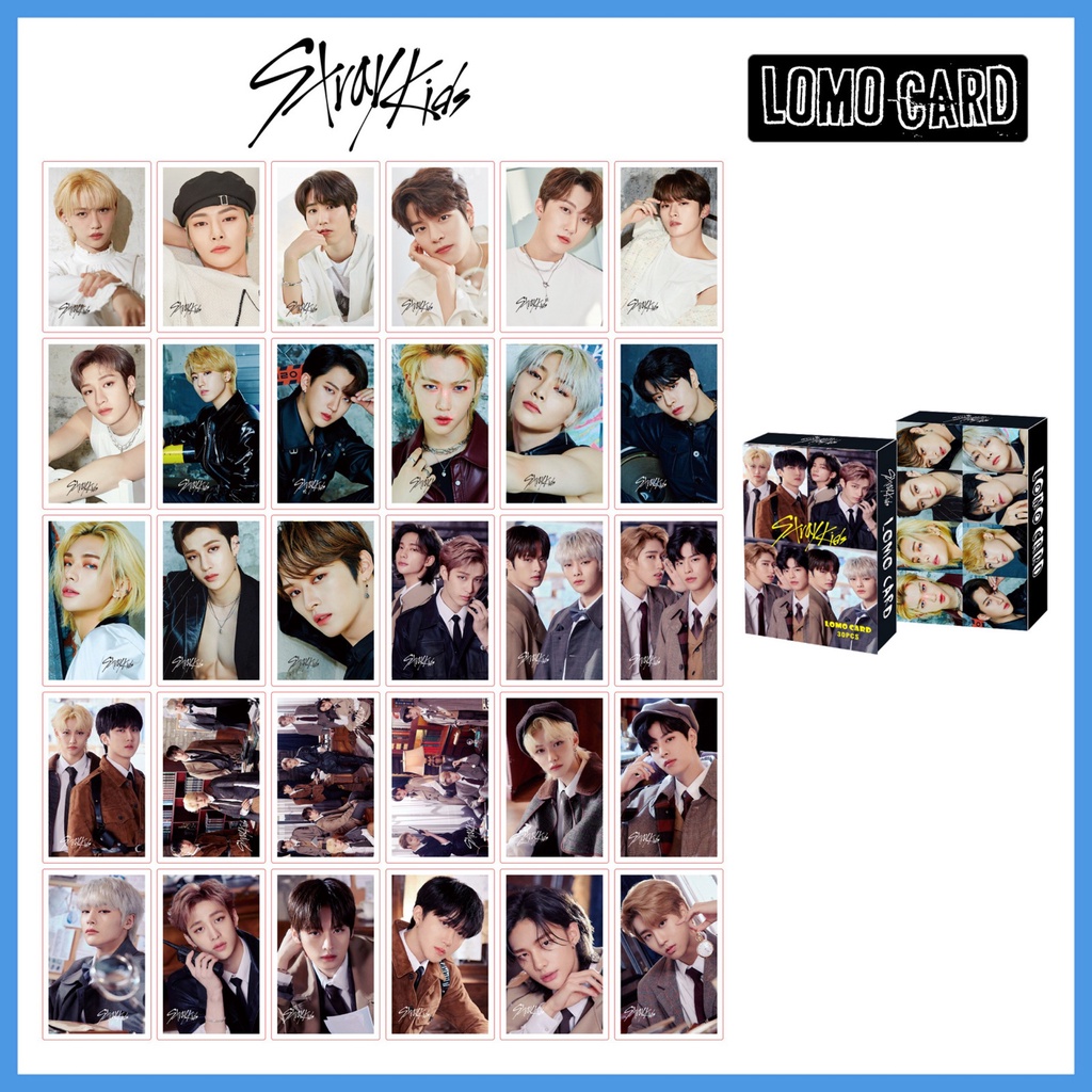 Hộp ảnh Lomo card Stray Kids 30 tấm