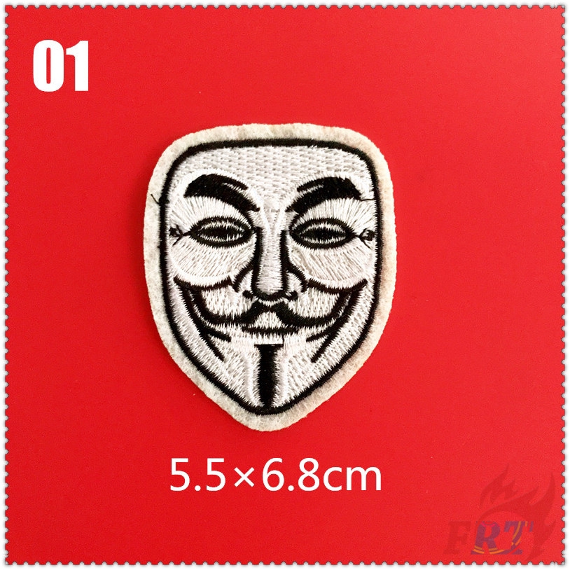 1 Sticker Ủi Thêu Chữ V For Vendetta