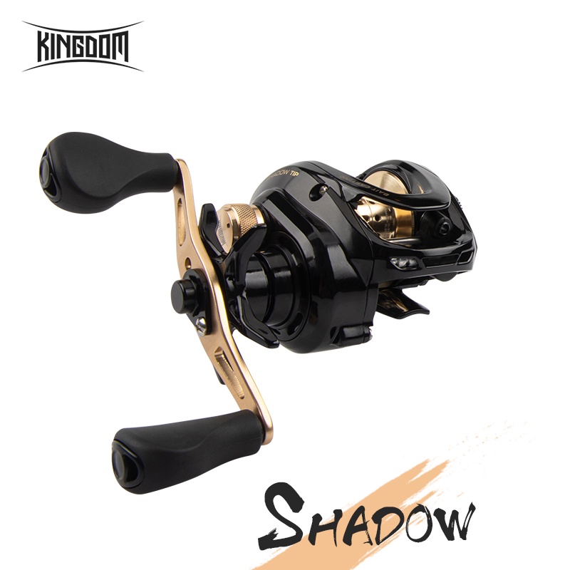 Máy Câu Cá Kingdom SHADOW TIP Mới Với Lực Kéo Tối Đa 5kg Tốc Độ Cao 8.0:1 ngang