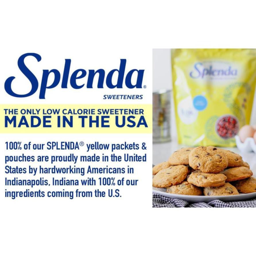 Đường ăn kiêng keto tiểu đường Splenda Mỹ DATE 2023 - 100 gói