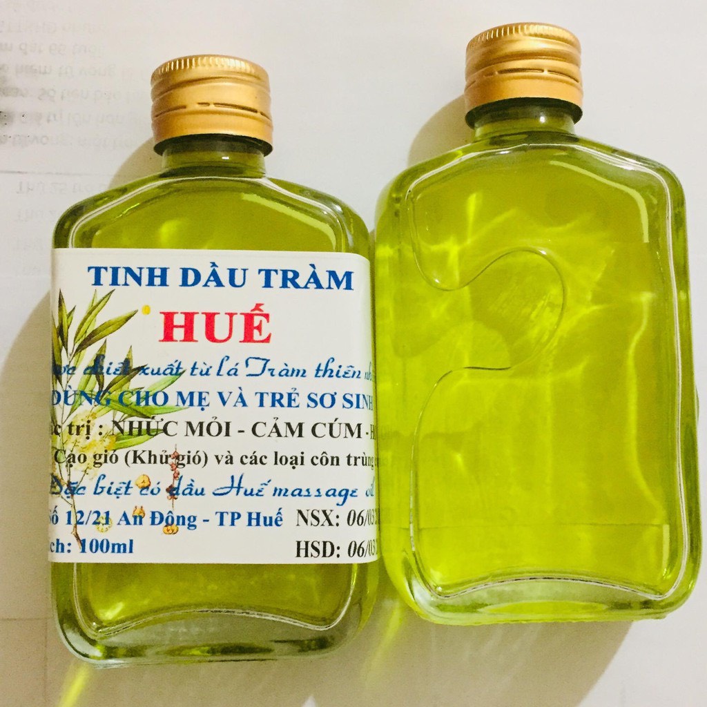 Tinh dầu Tràm Huế nguyên chất 100% chai thủy tinh