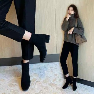 Bốt da lộn cổ ngắn hàng oder quảng châu