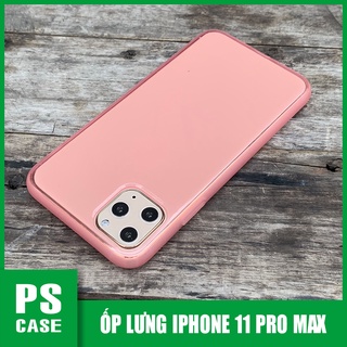 Ốp lưng dẻo chống sốc cao cấp dành cho iPhone 11 Pro Max - Màu hồng mờ - PS Case Phân Phối
