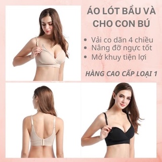 Áo lót bầu và sau sinh - Áo lót bầu chống chảy xệ, chất thun co dãn 4 chiều | Om và nâng đỡ ngực rất tôt - ALB1016