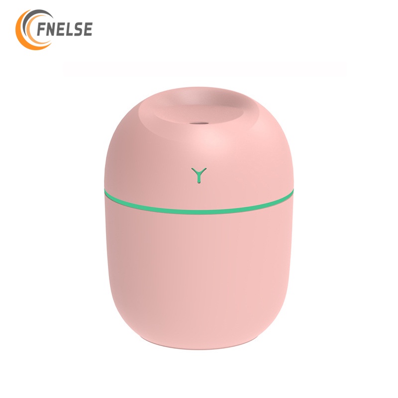 Máy tạo độ ẩm mini Fnelse USB với đèn 7 màu để trên xe hơi 220ml tùy chọn màu sắc