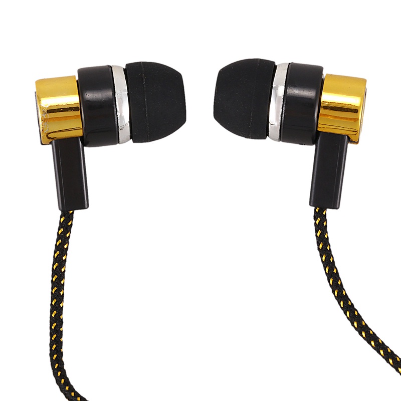 Tai nghe nhét tai có dây vải sợi phản quang 1.1m tiện lợi