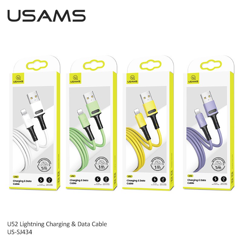 Dây Cáp Sạc Nhanh USAMS U52 1m 2A Cho Điện Thoại