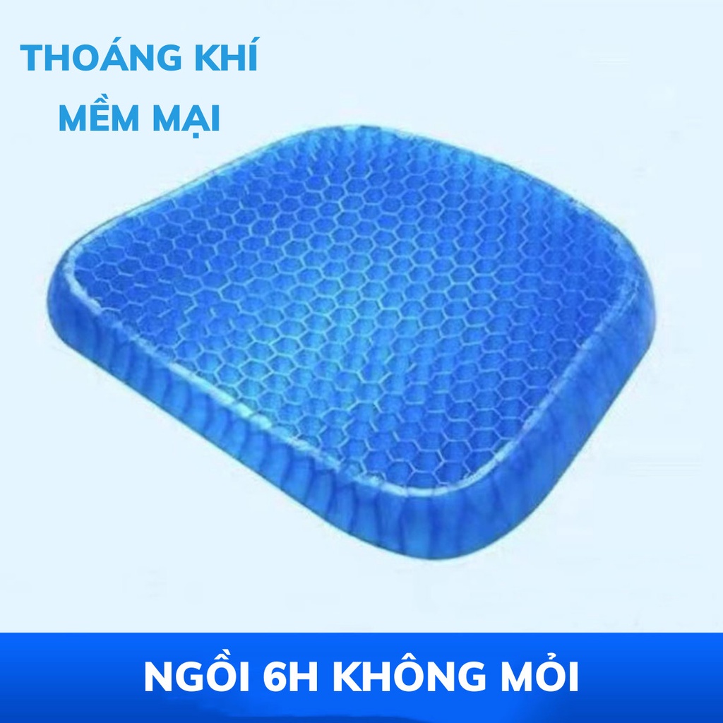 Đệm Gel Lót Ghế Văn Phòng, Lót yên xe máy xe ô tô Thoáng Khí Siêu mềm