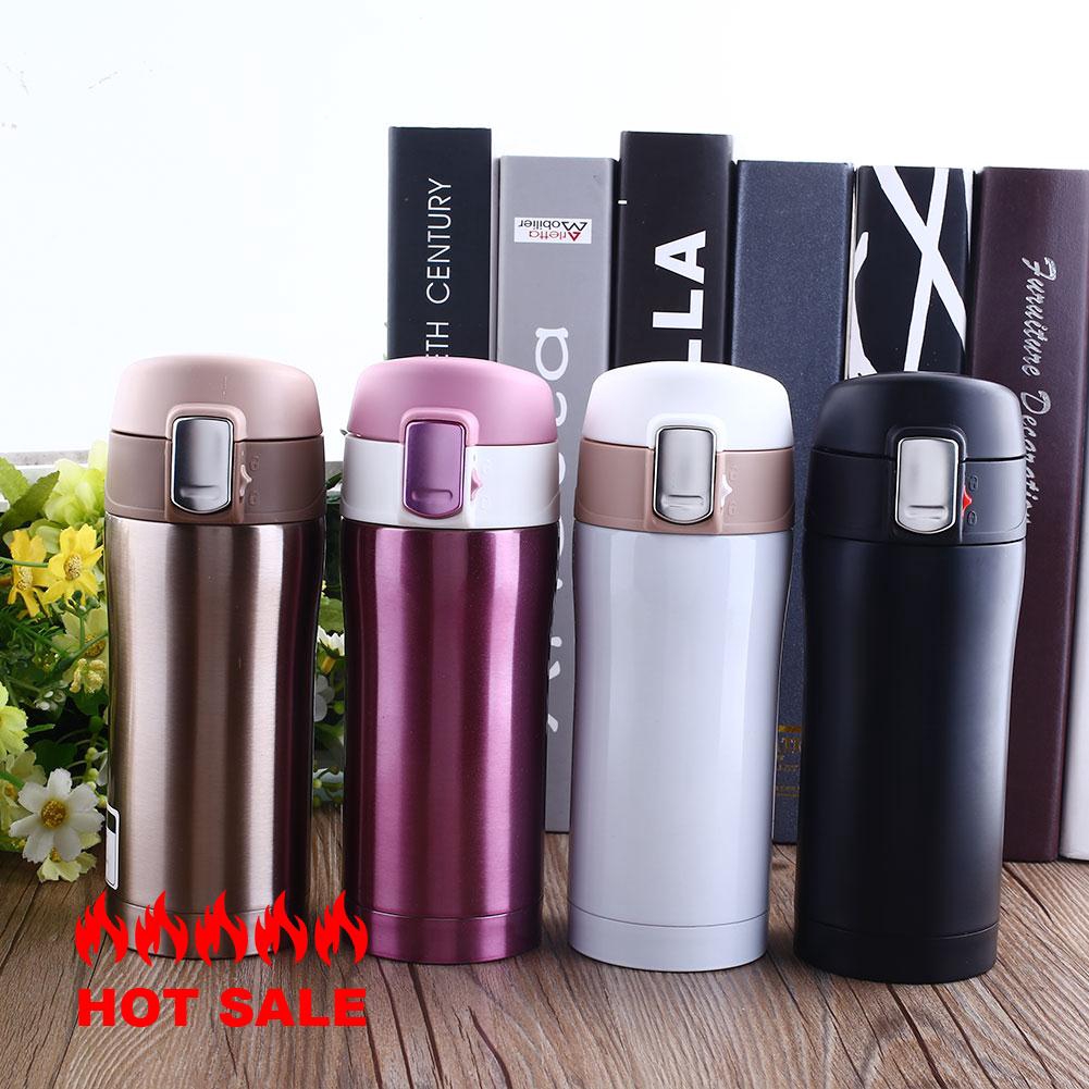 Cup Vacuum Flask Thermos Bottle Stainless Steel 350ML Travel Mug Coffee Portable