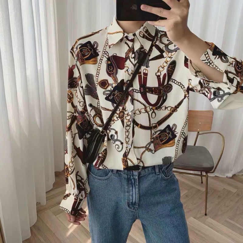 Áo sơ mi unisex họa tiết thời trang phong cách Hàn Quốc flannel form rộng