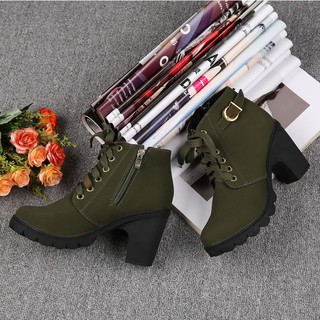 🎐HS🎐Giày boot nhung cao cổ