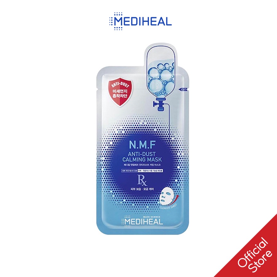 [Mã FMCGMALL - 8% đơn 250K] Mặt Nạ Thải Độc, Cấp Nước Và Phục Hồi Da Mediheal N.M.F Anti-Dust Calming Mask 27ml [K56]