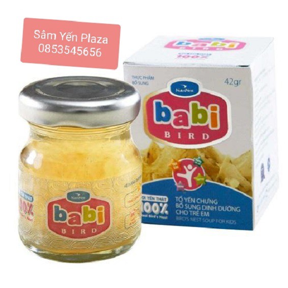 Nước Yến Sào Cho Bé Babi Bird Lốc 6 Mua 5 Tặng 1