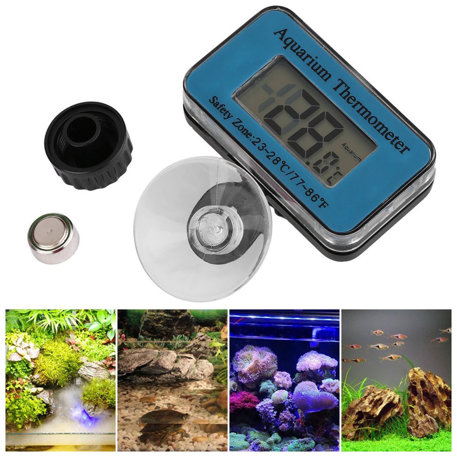 Nhiệt Kế Điện Tử Màn Hình Lcd Cho Bể Cá