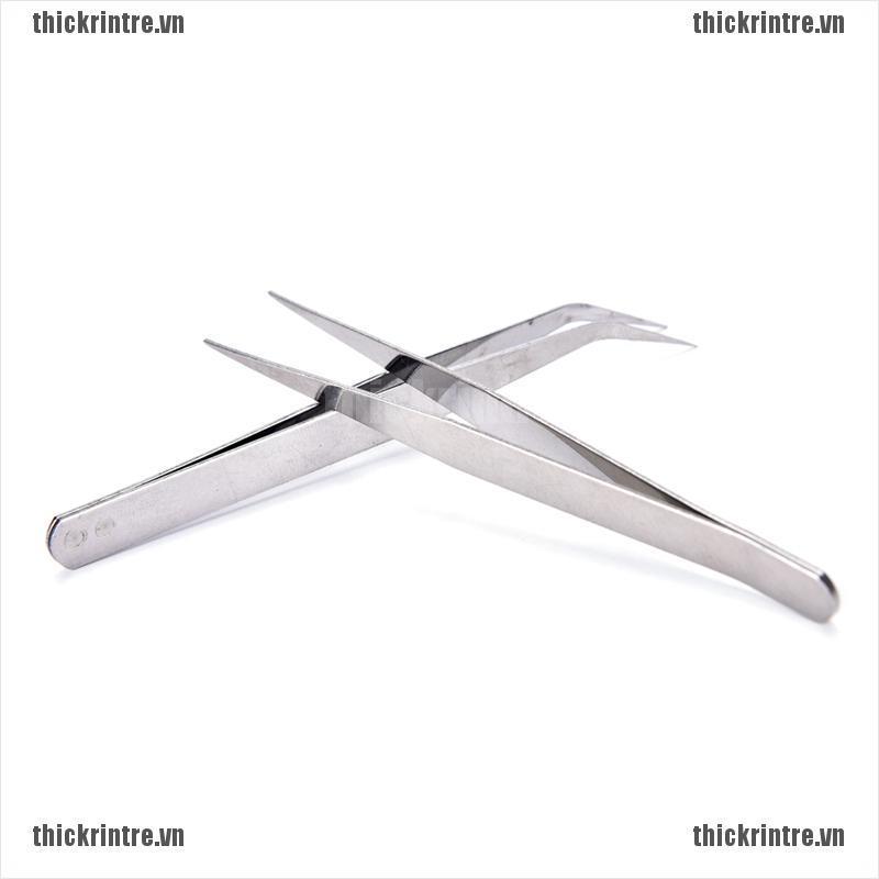 Set 2 Nhíp Inox Gắp Đồ Trang Điểm