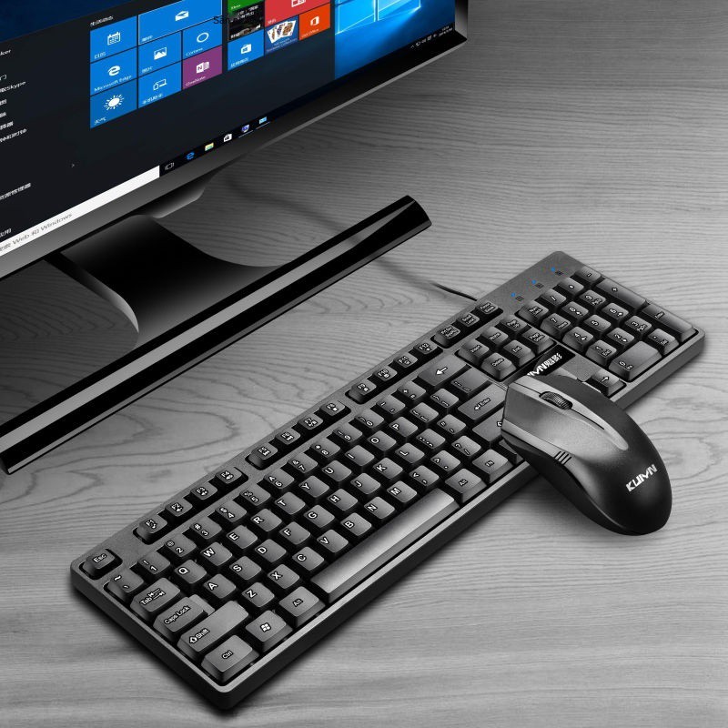 Bộ bàn phím và chuột có dây Kuiying giao diện usb máy tính để xách tay văn phòng doanh nghiệp sử dụng | BigBuy360 - bigbuy360.vn