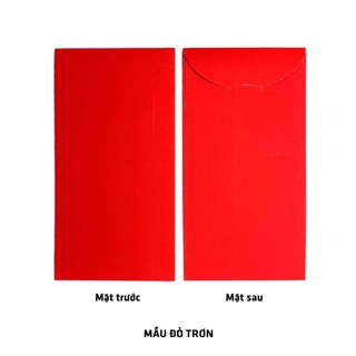 Lì xì đỏ nhung trơn để viết chữ và vẽ(10chiec) dày sịn nhất