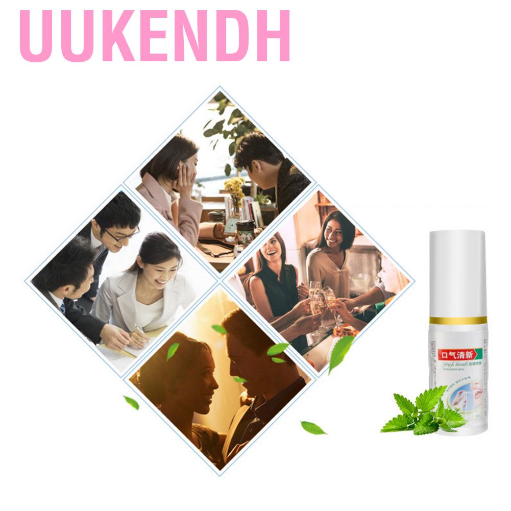 Uukendh Oral Hygiene Care Bad Breath Odor Herbal Mouth Freshener Antibacterial Spray 30ml
