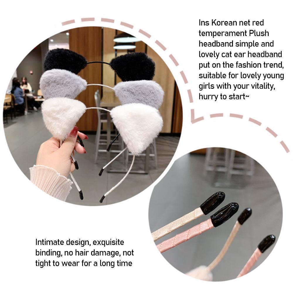 MOILYVN Băng Đô Tai Mèo Hoạt Hình Xinh Xắn