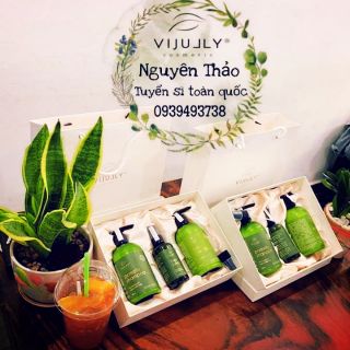 Bộ dầu gội +xả + tinh dầu bưởi thiên nhiên.