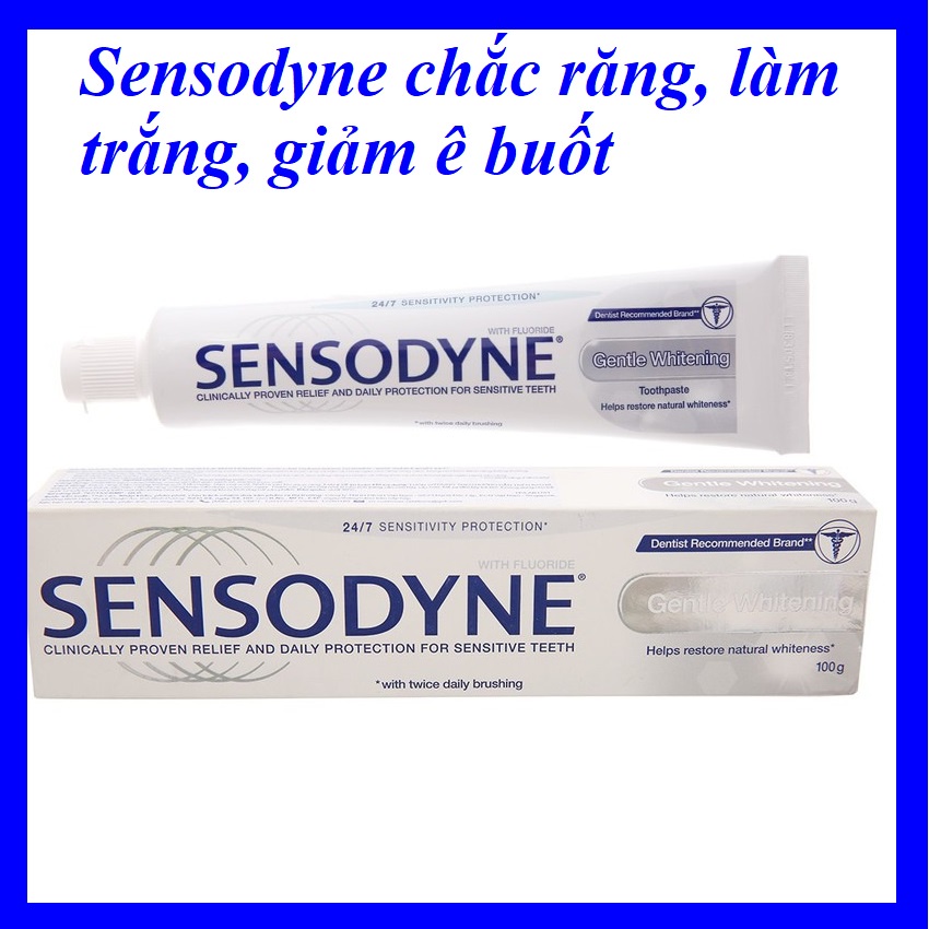 Kem đánh răng FREESHIP Sensodyne Thái Lan 100g giảm ê buốt trắng răng thơm miệng