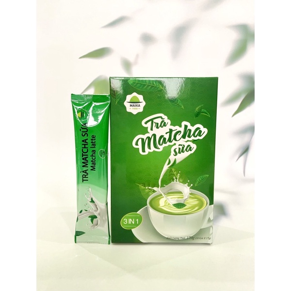 Matcha Latte MaikaFood - Trà Matcha Sữa Hoà Tan