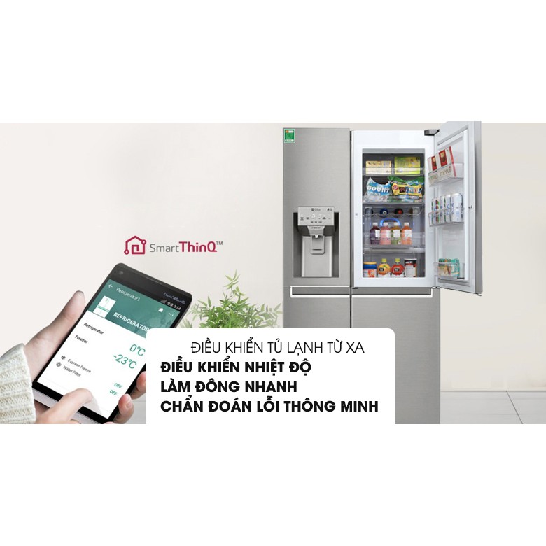 Tủ lạnh LG Inverter 601 lít GR-P247JS (Miễn phí giao tại HCM-ngoài tỉnh liên hệ shop)