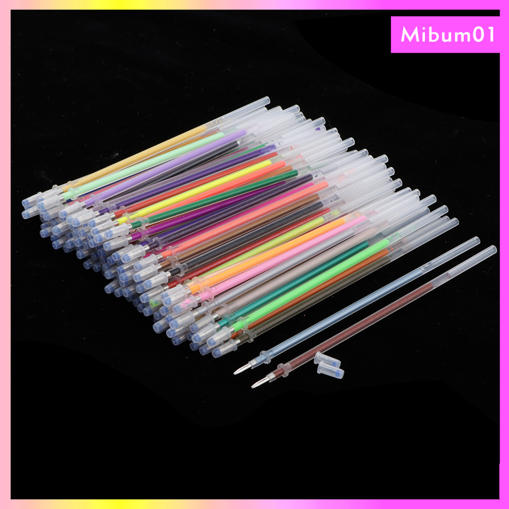 Set 60 / 72 / 100 / 84 Ruột Bút Gel Nhiều Màu Sắc Ngòi 1mm