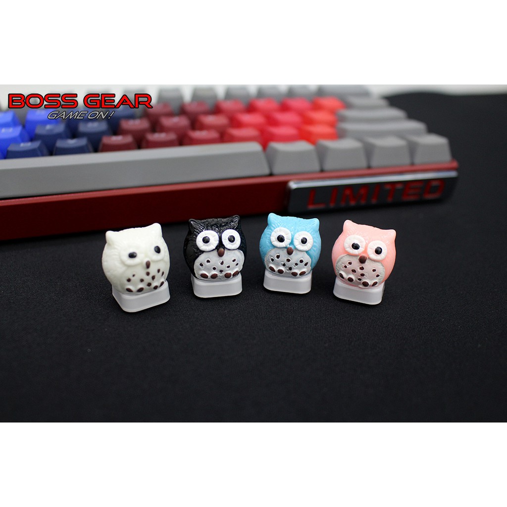 Keycap Lẻ Cú Tròn cực cute ( keycap resin độc lạ )( Keycap Artisan )