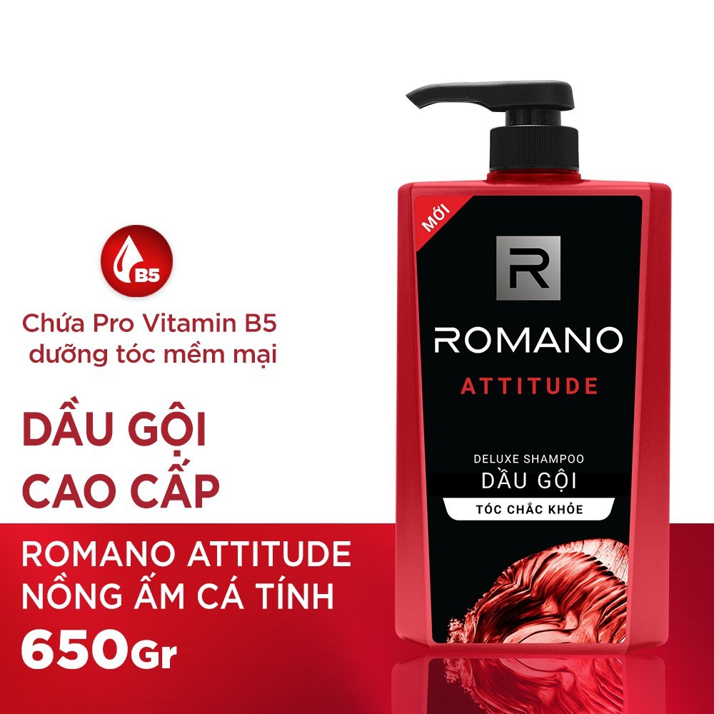 Dầu gội Romano hương nước hoa 650gam các loại