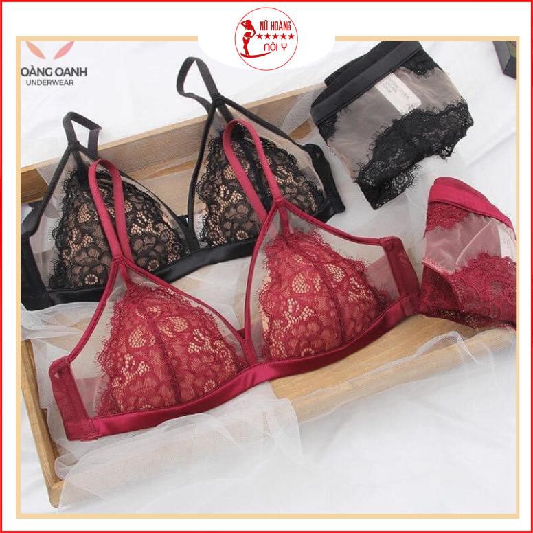 BỘ ĐỒ LÓT CAO CẤP ⚡CÓ MÃ GIẢM GIÁ ⚡ set nội y mút mỏng mã chéo ren 161,sexy lên phom cực đỉnh. | BigBuy360 - bigbuy360.vn