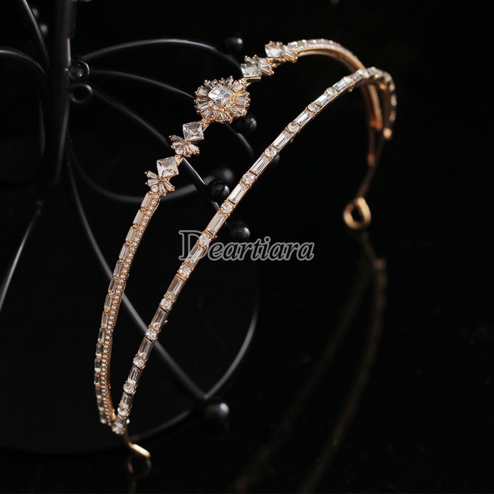 Vương Miện Cô Dâu Đính Pha Lê Thời Trang Cao Cấp