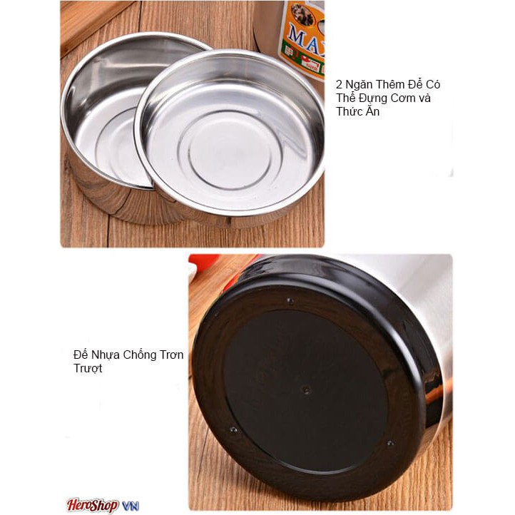 CaMen Hộp Đựng Cơm Inox 304 Kèm Túi Giữ Nhiệt Tiện Dụng | BigBuy360 - bigbuy360.vn