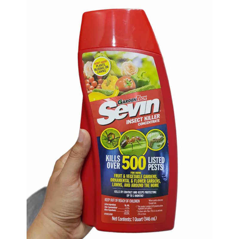 Dung dịch Sevin Insect Killer diệt và phòng ngừa trên 500 loại côn trùng hàng lọ 946ml nhập Mỹ