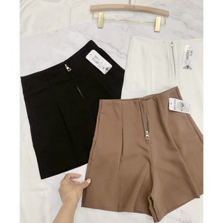 Quần short nữ cạp cao khoá trước ( kèm ảnh thật)