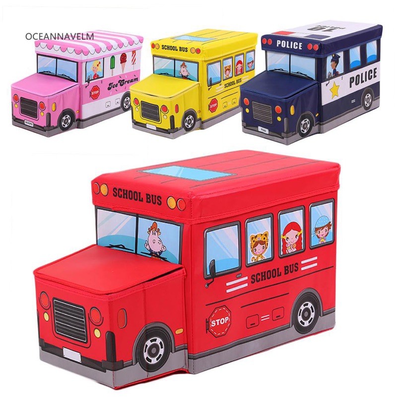 THÙNG ĐỰNG ĐỒ CHƠI ĐA NĂNG SCHOOL BUS - QUÀ TẶNG HUGGIES
