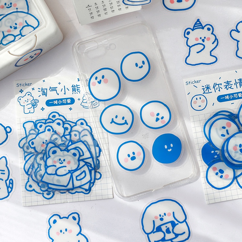 Miếng Dán Hình Hoạt Hình Dễ Thương Chống Thấm Nước Dùng Để Trang Trí Nhật Ký