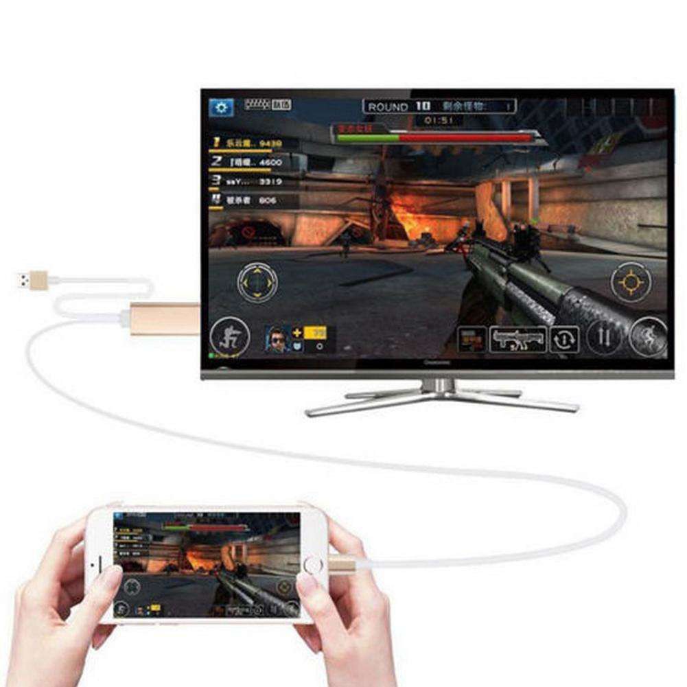 Dây Cáp Chuyển Đổi Cổng Lightning AV HDMI Sang HDTV Cho Apple IPhone 7 8