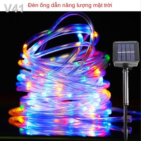 ☋♚Ánh sáng sân vườn năng lượng mặt trời trang trí LED ngoài với nhấp nháy của ngôi sao ngày lễ Dây đồng Đèn ống cây