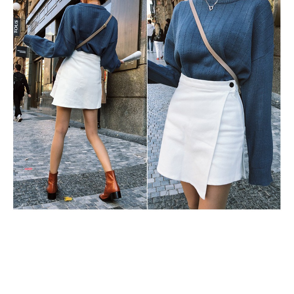 CHÂN VÁY ULZZANG ĐẮP CHÉO