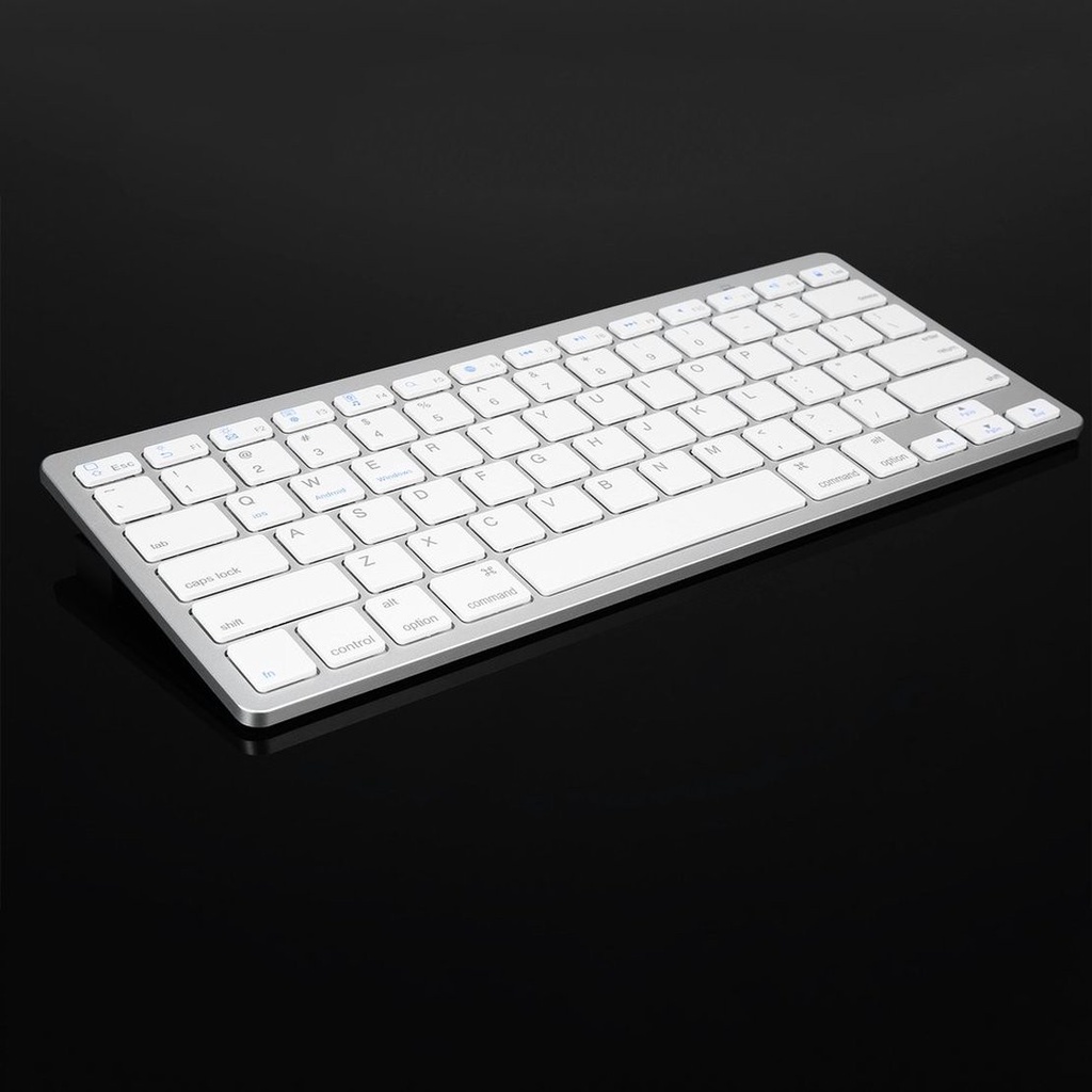 Bàn Phím Không Dây Màu Bạc Siêu Mỏng Cho Ipad Mini Mac