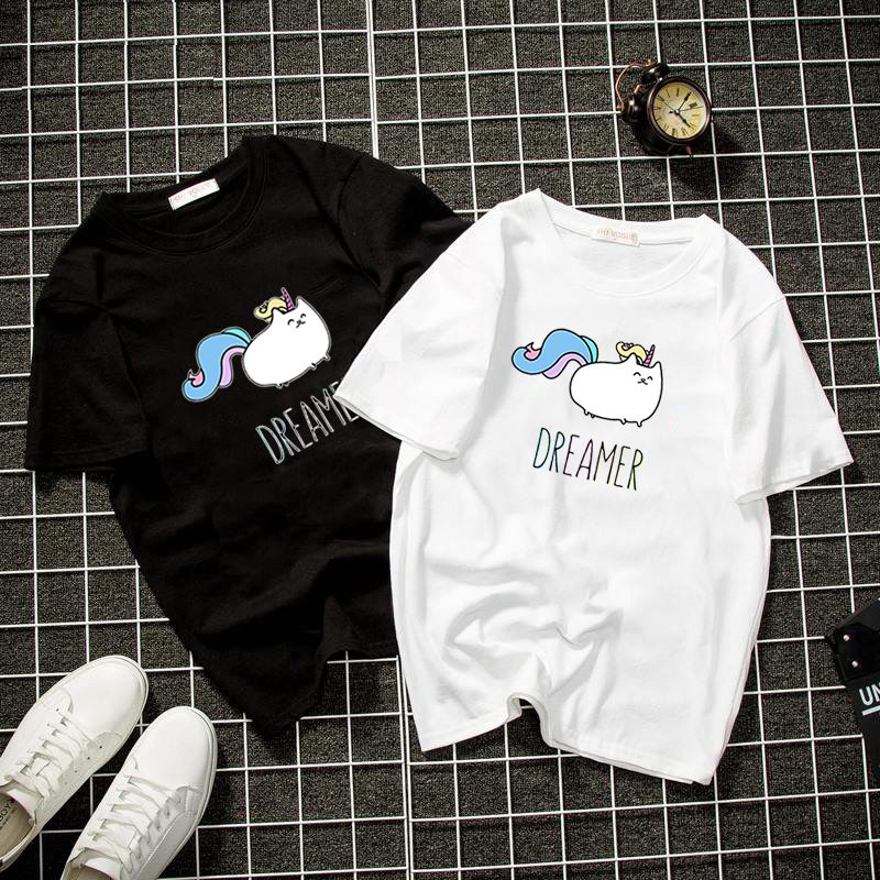 Áo thun unisex form rộng mèo mập dễ thương vải dày mịn 2019T1776