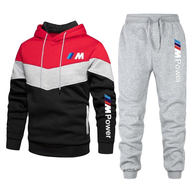 BMW Set Đồ Thể Thao Áo Hoodie Kèm Quần Dài Thoáng Khí Thời Trang Cho Nam