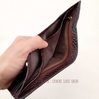 Ví cá sấu móng 2 mặt