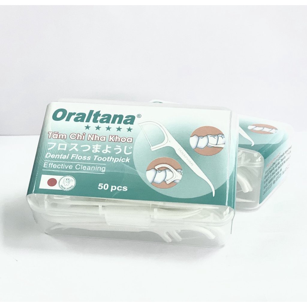 Tăm chỉ nha khoa Oraltana - Lọ 100 que - tăm kẽ răng Oral Tana, chăm sóc răng lợi tiêu chuẩn xuất Nhật
