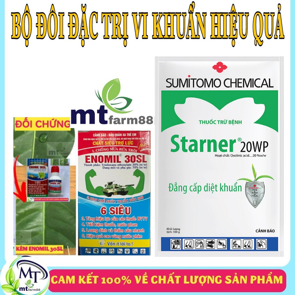 Thuốc Starner 20WP [100gr] - Mẫu Mới – Đặc trị vi khuẩn gây bệnh bạc lá lúa, lem lép hạt, thối nhũn - SUMITOMO - NHẬT